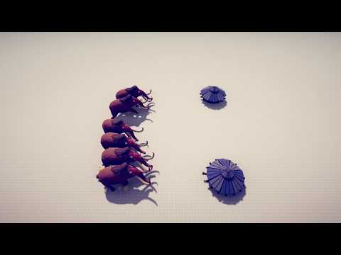 Totally Accurate Battle Simulator - 6 Mammoth vs 2 Da Vinci Tank