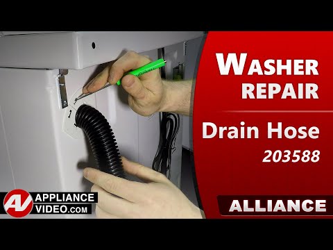 Speed Queen Washer - Damaged Drain Hose Repair