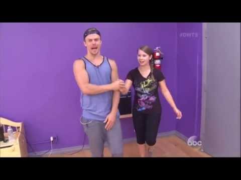 Derek Hough and Bindi Irwin rehearsal for week 1 of DWTS 9 14 15