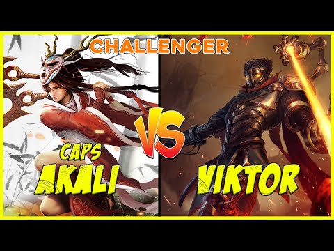 Caps Akali MID vs Viktor - Challenger - Patch 12.2 - League of Legends Pro Player Replay
