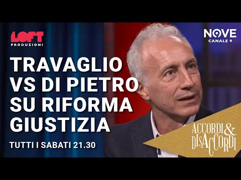 Travaglio vs Di Pietro su riforma giustizia