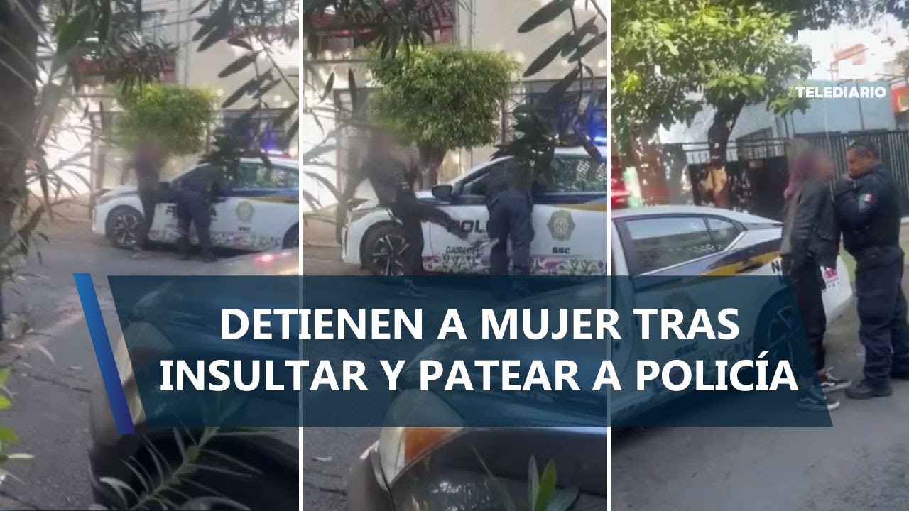 Detienen a mujer por patear a policía en la Benito Juárez; la apodan Lady Patadas