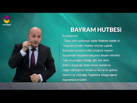 İşaret Dilinden Bayram Hutbesi - 15 Haziran 2018
