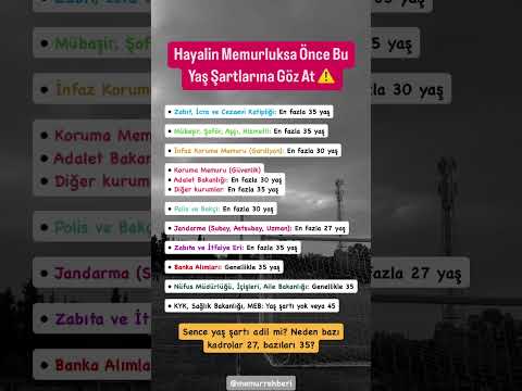 Bazı alımlarda sadece KPSS yetmiyor, yaş şartına da dikkat etmen gerekli #Memur #KPSS  #AGS #EĞİTİM