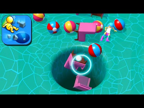 Hungry Hole 3D - Gameplay Walkthrough | New Games Daily