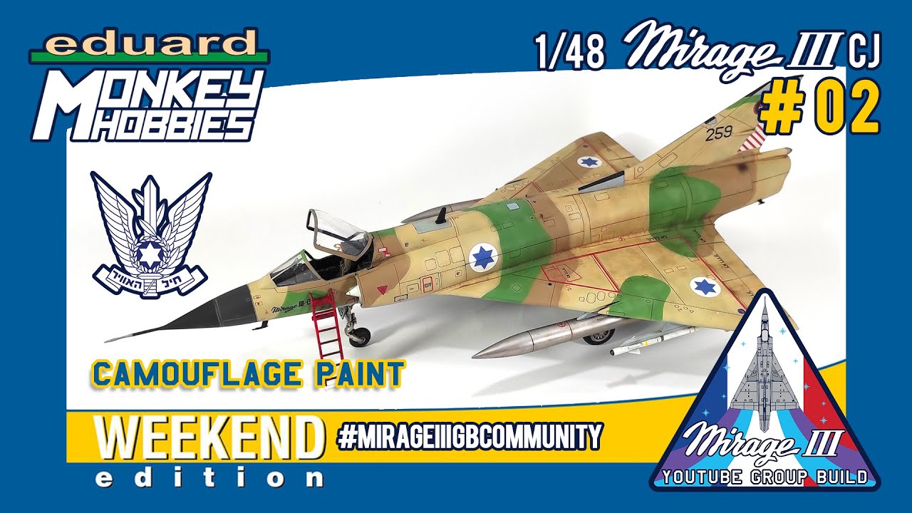 EDUARD 1/48 MIRAGE III CJ #MirageIIIGBcommunity #IAF Ep.02: CAMOUFLAGE PAINT