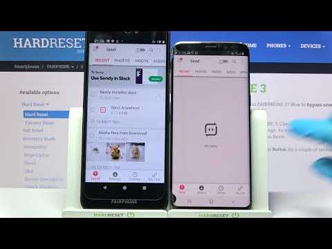 Transfer files from FairPhone 3 To An Android  Device (Send anywhere)