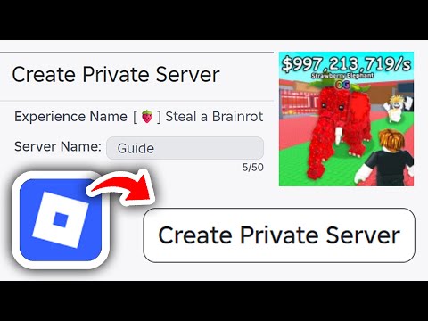 How To Get Private Server In Steal A Brainrot In Roblox - Step By Step