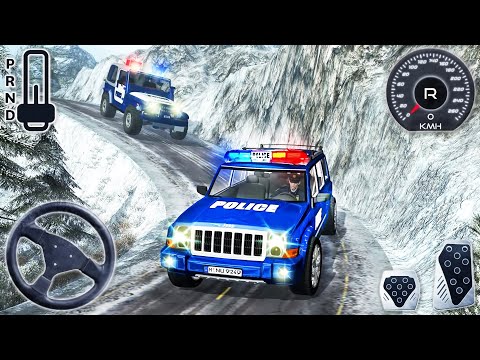 Offroad Police Jeep Driving Simulator - 4x4 Cop's Car Mountain Adventure - Android GamePlay