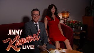 Stephen Colbert Backstage at Jimmy Kimmel Live