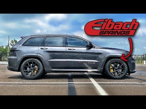 Jeep Trackhawk lowered on Eibach Special Edition Springs w/ oem 20" wheels