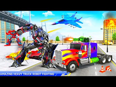 Red Optimus Prime Truck Transform Anaconda Crocodile Games 2022 - Android iOS Gameplay