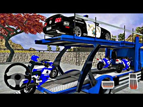 Police Bike Transport Truck - Police Vehicle Transport Cargo Truck - Android Gameplay