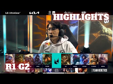 FNC vs TH - Game 2 Highlights | Round 1 LEC Summer 2023 Playoffs | Fnatic vs Team Heretics G2