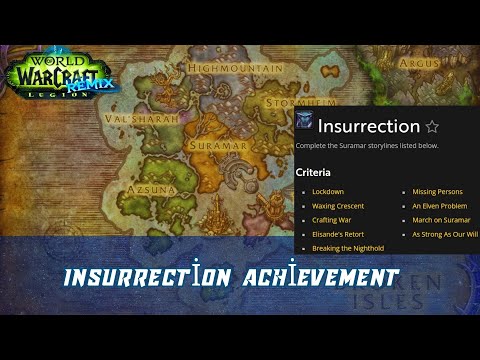 Insurrection Achievement | Complete the Suramar storylines | Rewards - Decor: Deluxe Suramar Sleeper