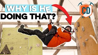 4 Bizarres Moves From The CRAZY World Of Ice Climbing | Climbing Daily Ep.1655