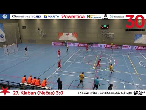 Futsal: SK Slavia Praha - Baník Chomutov 4:3 (2:0)