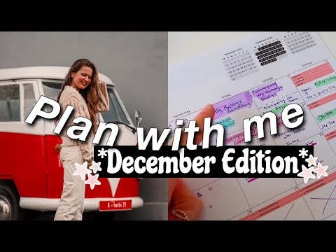 DECEMBER PLAN WITH ME//  Lernplan erstellen + Organisation & Zeitmanagement Tipps