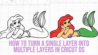 HOW TO TURN A ONE LAYER IMAGE INTO MULTIPLE LAYERS IN CRICUT DESIGN SPACE TO GET DIFFERENT COLORS
