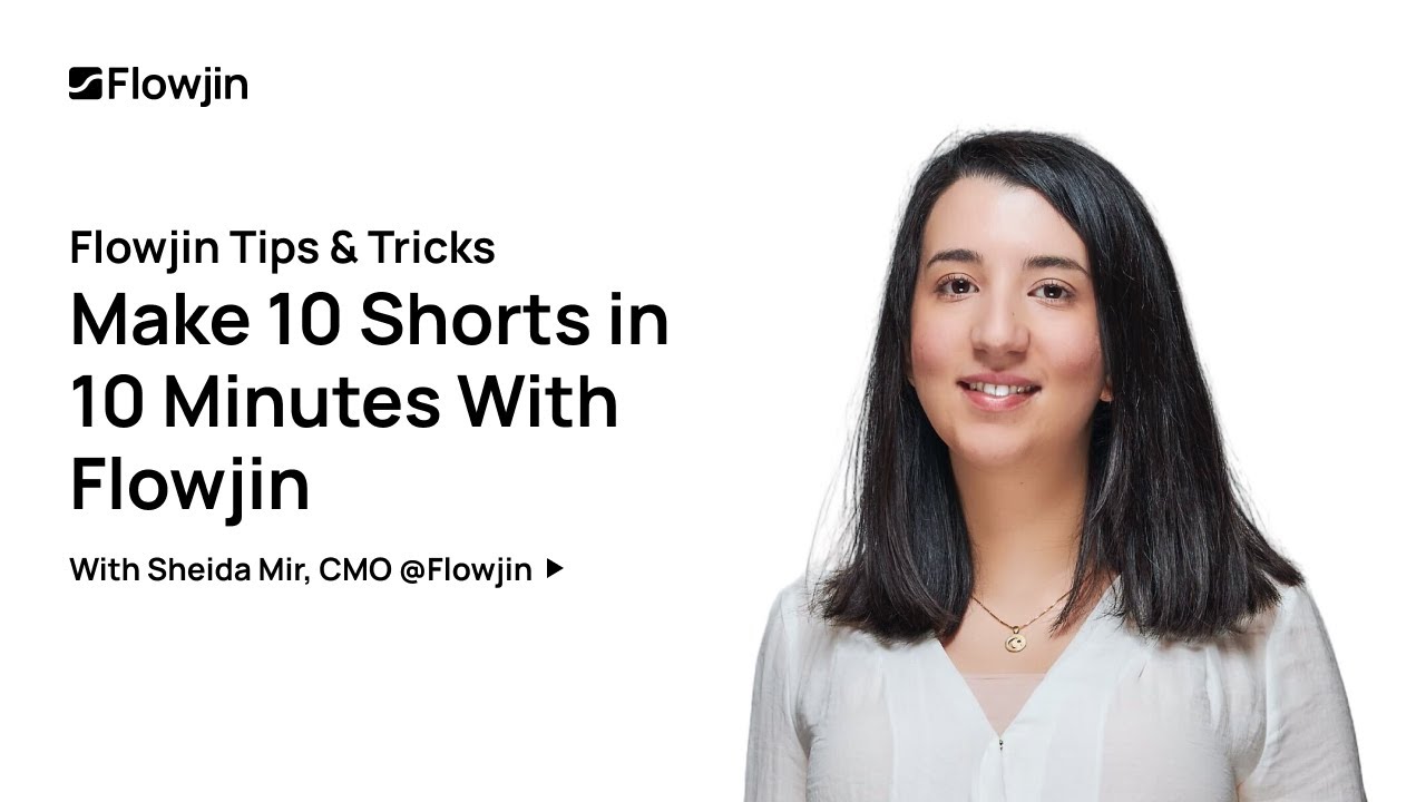 Make 10 Youtube short clips with Flowjin in 4 minutes