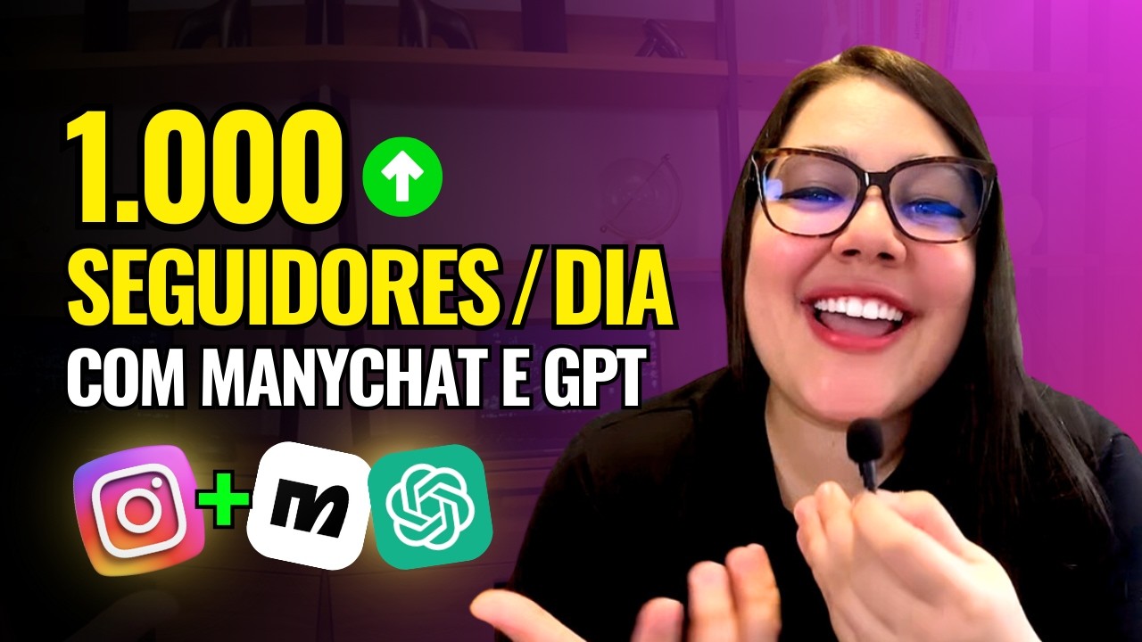 Como Usar ChatGPT e Manychat Para Ganhar 1000 seguidores por dia no Instagram