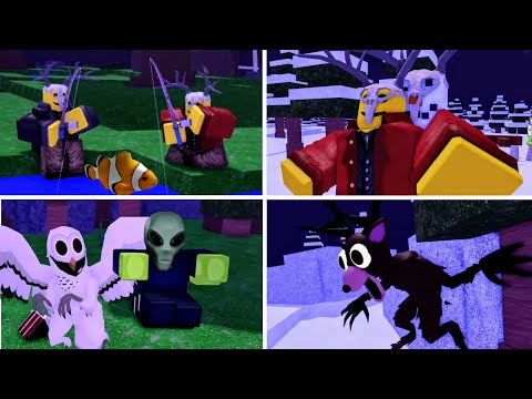 99 Nights in the Forest - NEW UPDATE All 8 Story Cutscenes + ENDING | Fishing Update + OWL + DEER