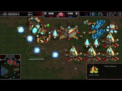 [KSL Season 4 - Final] - Rain vs Light - PvT | StarCraft (Part 4)