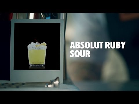 ABSOLUT RUBY SOUR DRINK RECIPE - HOW TO MIX
