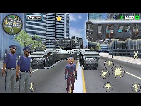 Hurricane Superhero : Wind Tornado Vegas Mafia #61 Tank vs Train