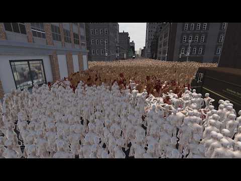 400,000 Spartans vs 5 Million Slasher Zombies Ultimate Epic Battle Simulator 2