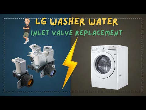 LG Washer Leaking. How To Diagnose And Repair A Water Inlet Valve (For Front Loaders).