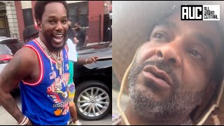 Jim Jones Looks Upset After Camron Pulls Up To His Hood In A New Lambo