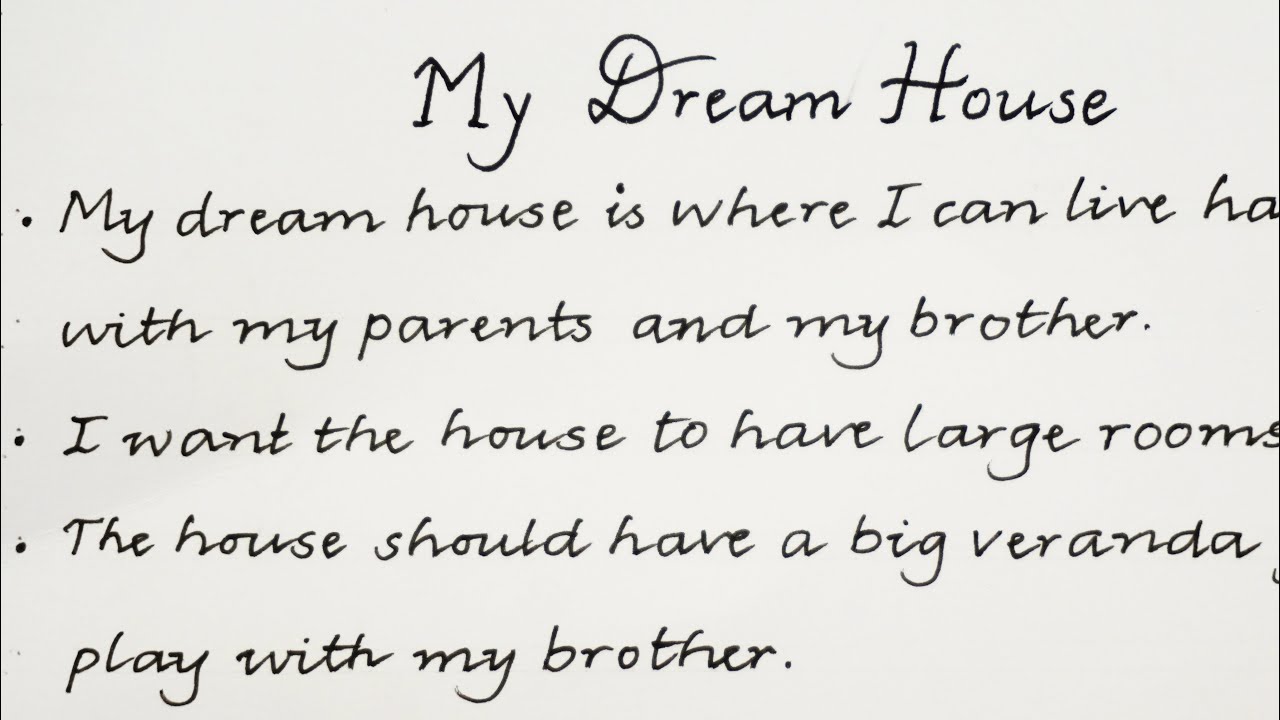 My Dream House Essay | 10 Lines English Essay on My Deam House