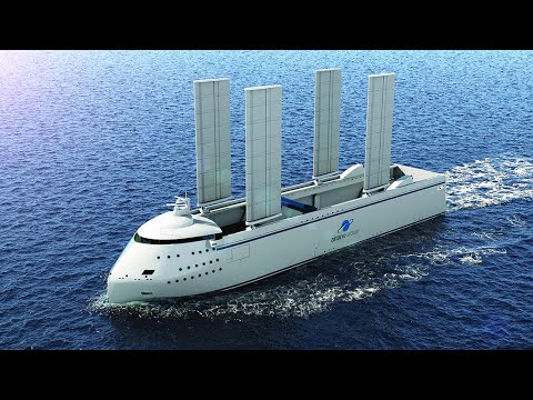 Canopee  Ocean Wings Vessel Animation | Wind Propulsion System Animation | Offshore Animation