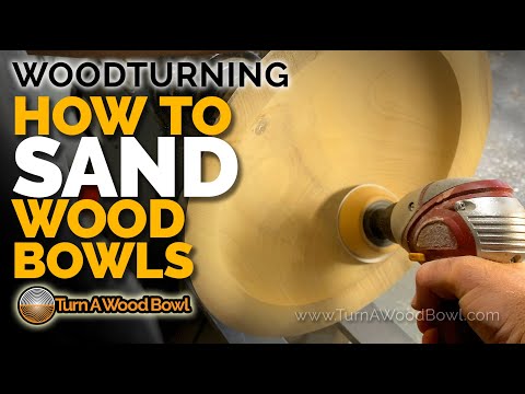 Sanding Wood Bowl Finish How To Sand Woodturning Video