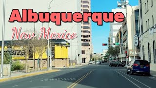 Albuquerque downtown driving tour , New Mexico , USA 🇺🇸 Albuquerque 4K  , US Travel Video 2025
