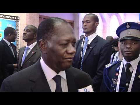 An interview with Pres. Alassane Ouattara of Ivory Coast, Israeli Presidential Conference 2012