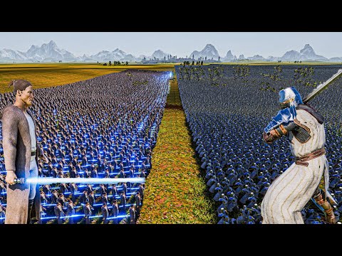 10.000 JEDI vs 1.5 MILLION HEAVY KNIGHTS - Ultimate Epic Battle Simulator 2 UEBS 2