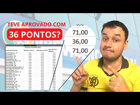 NOTA DE CORTE DO CONCURSO INSS 2022