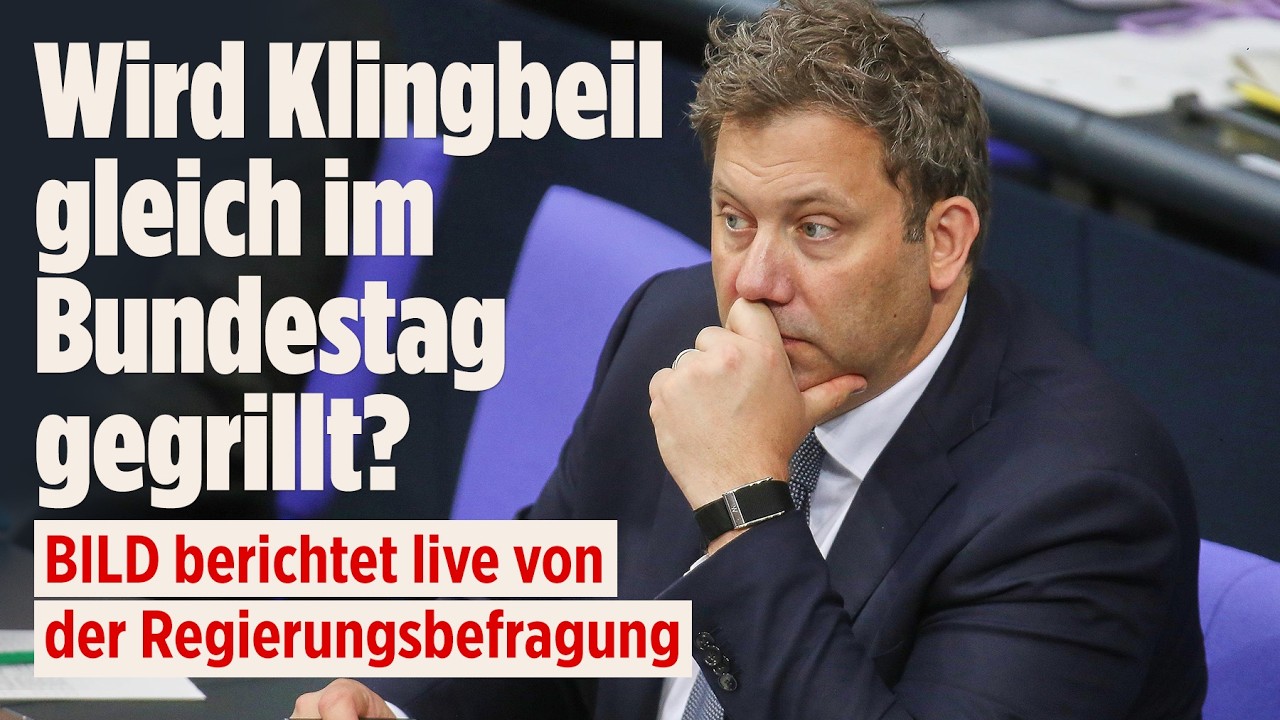 🔴Haushalt und Koalitionszoff: Klingbeil und Hubertz stellen sich Fragen der Abgeordneten | BILD LIVE