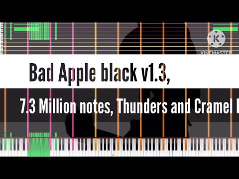 [Black Midi] Bad Apple black v1.3, 7.3 Million notes, Thunders and Cramel Iffy.
