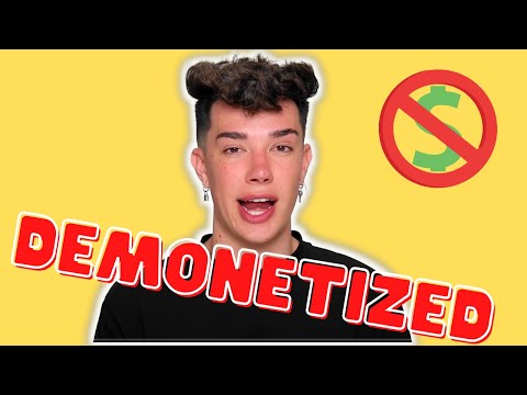 JAMES CHARLES DEMONETIZED ON YOUTUBE