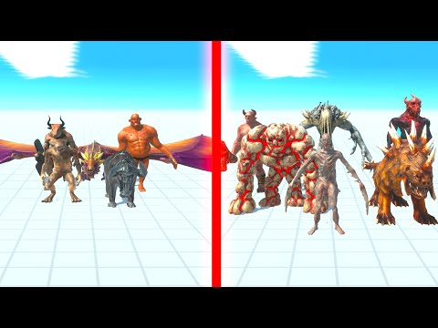 FANTASY Team vs INFERNALS Team - Animal Revolt Battle Simulator ARBS