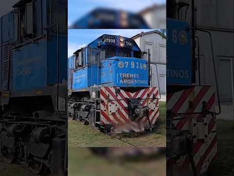 !LOCOMOTORA 7936 CON LA RADIANTE GA8 6561! #ferrocarriles #trenes #shorts