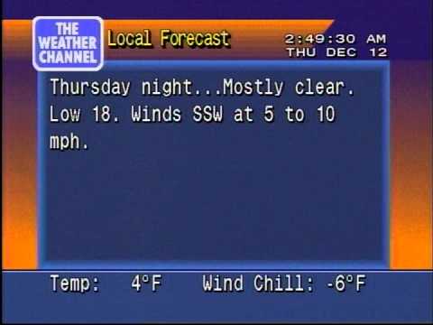 WeatherStar 4000 AM Snow 12/12/2013