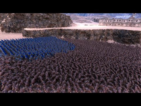1,000 Heavy Knights vs 10,000 Orcs  - Ultimate Epic Battle Simulator UEBS