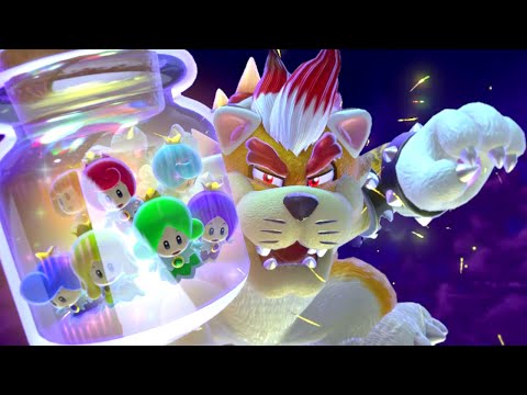 Super Mario 3D World 100% Final Boss and Ending - World 8-Castle - The Great Tower of Bowser Land