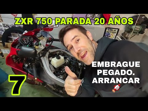 7💚Desbloquear Embrague Montar Depósito gasolina Auxiliar y ARRANCAR Kawasaki ZXR 750 H1