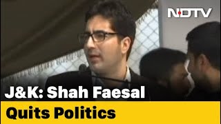 Jammu And Kashmir Leader Shah Faesal Quits Politics NDTV - Download this Video in MP3, M4A, WEBM, MP4, 3GP