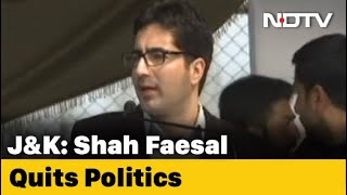  Jammu And Kashmir Leader Shah Faesal Quits Politics NDTV | DOWNLOAD THIS VIDEO IN MP3, M4A, WEBM, MP4, 3GP ETC